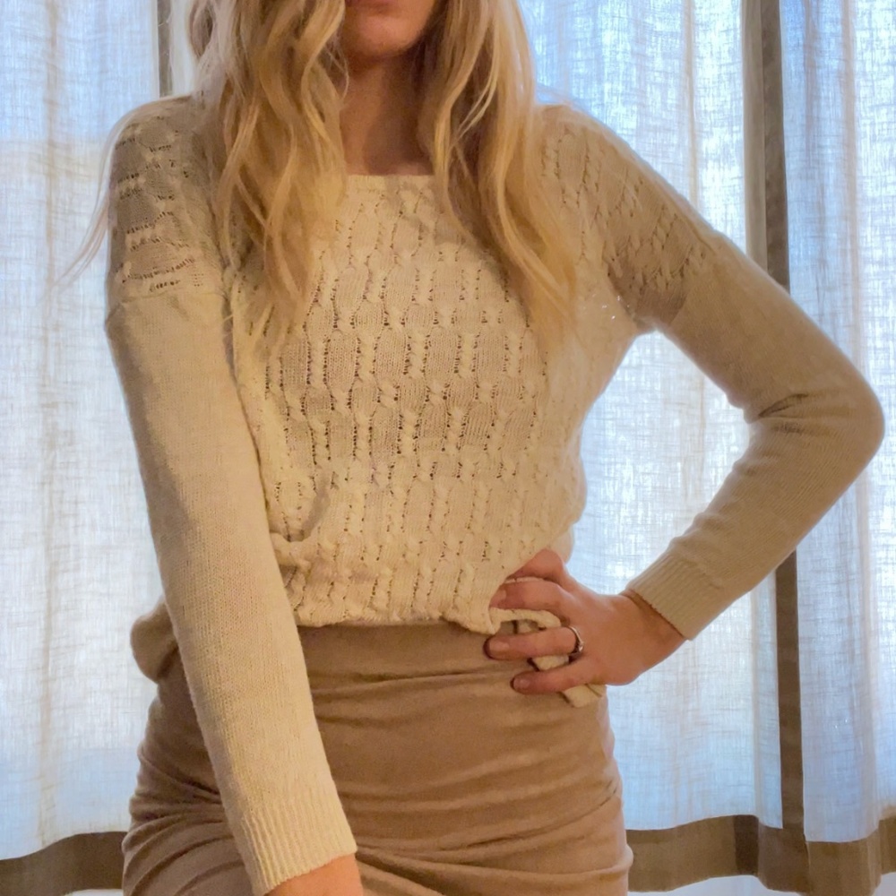 Joie cream knit sweater
